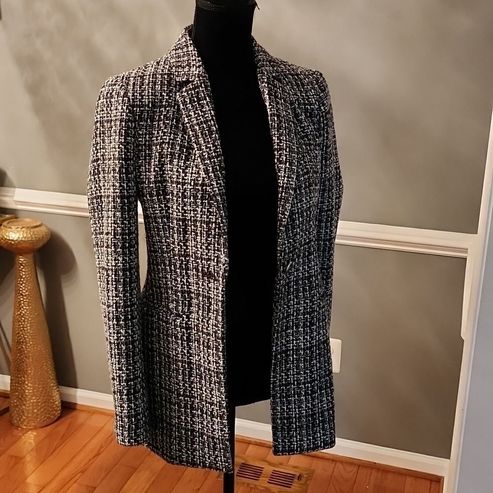 Bcbgmaxazria tweed blazer sz xs - Picture 5 of 8
